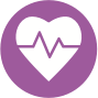 Heart icon representing Healthcare benefits at CTCA