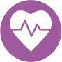 心脏图标代表CTCA的医疗保健福利