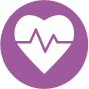 心脏图标代表CTCA的医疗保健福利